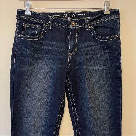 Apt. 9 10 basic dark blue jeans classic casual trendy Bratz bootcut indie sleeze - Picture 2 of 7